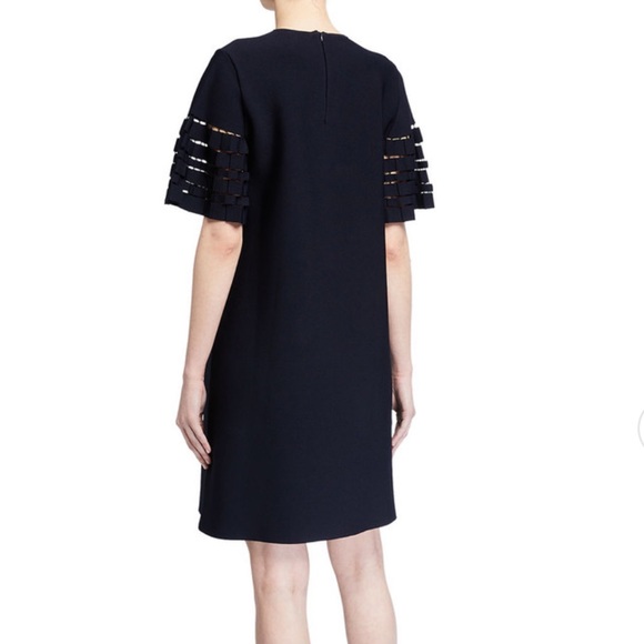 LELA ROSE Pleated Sleeve Shift Dress - Picture 5 of 8